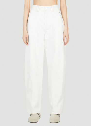 Isabel Marant 베탄 진 화이트 ibm0251010