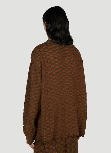 Sphere Knit Long Sleeved Cardigan Isa Boulder Sphere Knit Long Sleeved Cardigan Brown isa0151006