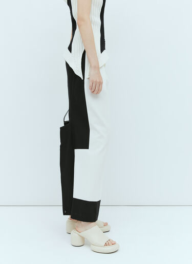 Issey Miyake 콘트라스트 팬츠 화이트 ism0254001