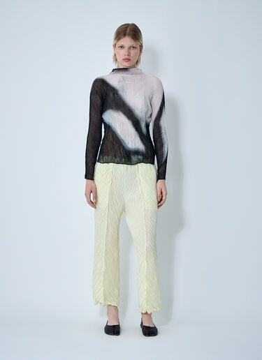 Issey Miyake WRINKLED AND TWISTED パンツ イエロー ism0261003