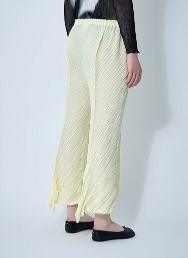 Issey Miyake WRINKLED AND TWISTED パンツ イエロー ism0261003