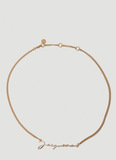 ロゴプレートブレスレット Jacquemus ロゴプレートブレスレット ゴールド jac0250057