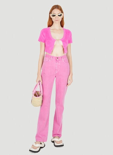 La Maille Neve Cardigan Jacquemus La Maille Neve Cardigan Pink jac0250126