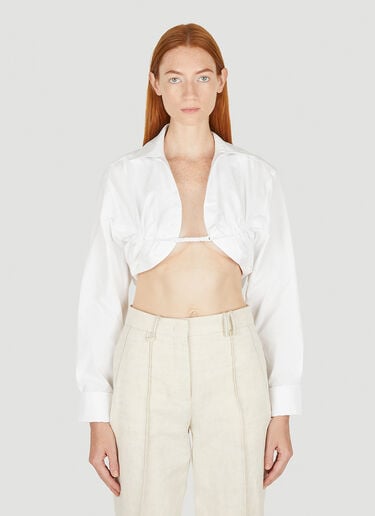 La Chemise Machou Shirt Jacquemus La Chemise Machou Shirt White jac0250136