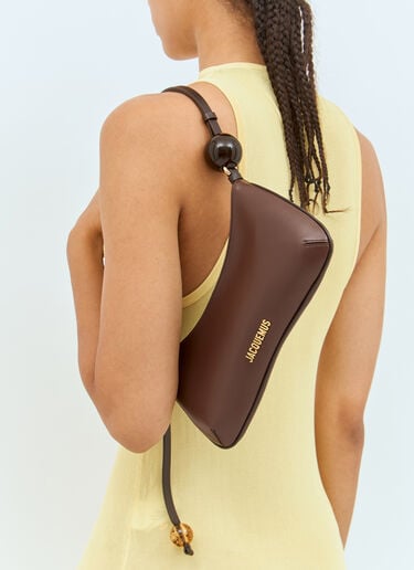 Le Bisou Perle Shoulder Bag Jacquemus Le Bisou Perle Shoulder Bag Brown jac0251064
