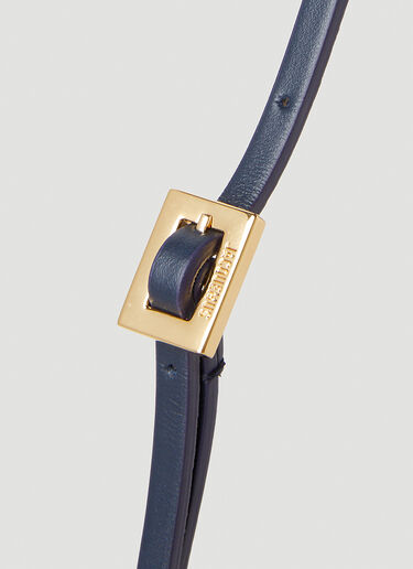 Jacquemus 르 비주 데님 숄더백 Blue jac0251099
