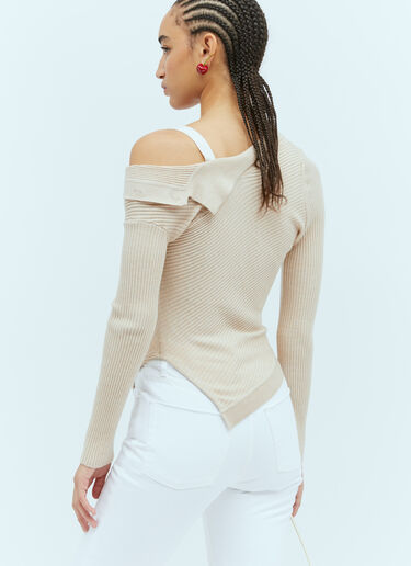 Jacquemus 라 마유 콜린 카디건 베이지 jac0254032