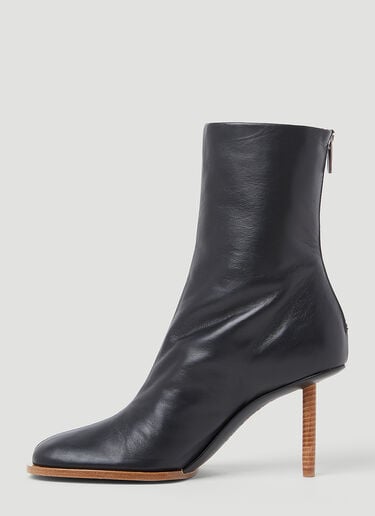 Les Bottines Rond Carré Boots Jacquemus Les Bottines Rond Carré Boots Black jac0254051