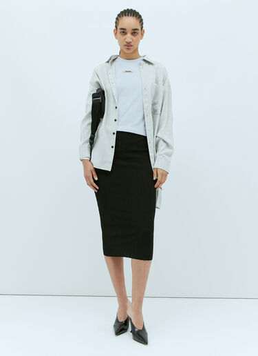 Jacquemus 르 티셔츠 그로 그랭 화이트 jac0256036