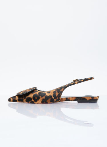 Jacquemus Les Slingbacks Duelo Flats Brown jac0256046