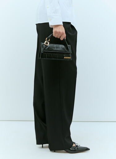 Le Chiquito Long Bouclé Handbag Jacquemus Le Chiquito Long Bouclé Handbag Black jac0256066