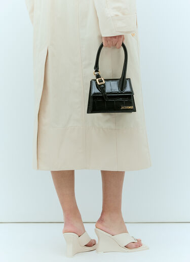 Le Chiquito Moyen 圈圈呢手提包 Jacquemus Le Chiquito Moyen 圈圈呢手提包 黑色 jac0256086