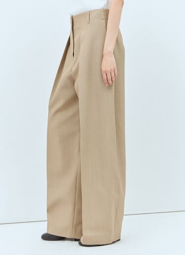 褶裥长裤 Jacquemus 褶裥长裤 米色 jac0258002