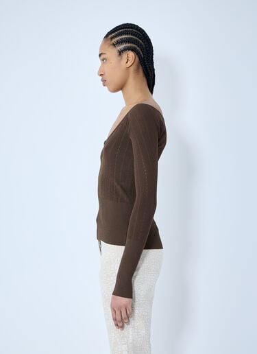 Le Haut Pralu Top Jacquemus Le Haut Pralu Top Brown jac0260011