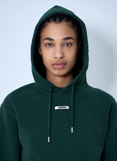 Jacquemus 르 후디 그로 그랭 맨투맨  그린 jac0260016