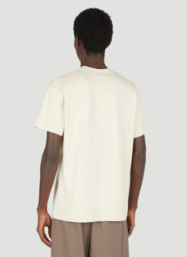 Jacquemus 로고 프린트 티셔츠 라이트 베이지 jac0354002