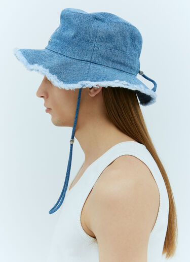 Jacquemus 르 밥 아티쇼 버킷 햇 블루 jac0356004