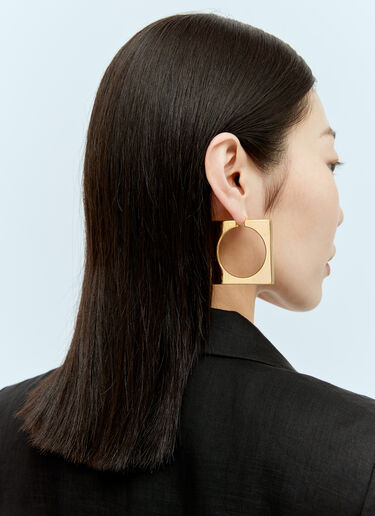 레 크레올 롱드 카레 귀걸이 Jacquemus 레 크레올 롱드 카레 귀걸이 골드 jas0256006