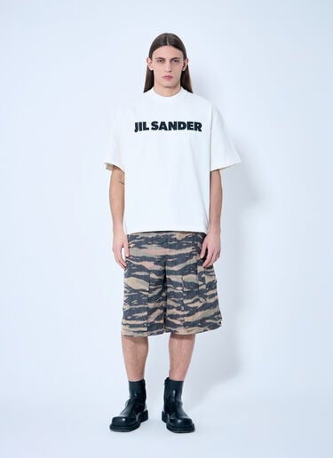 Jil Sander Logo T-Shirt White jil0143012