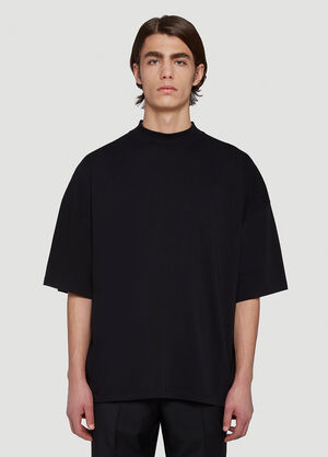 Jil Sander Oversized Short-Sleeved T-Shirt Black jil0143015