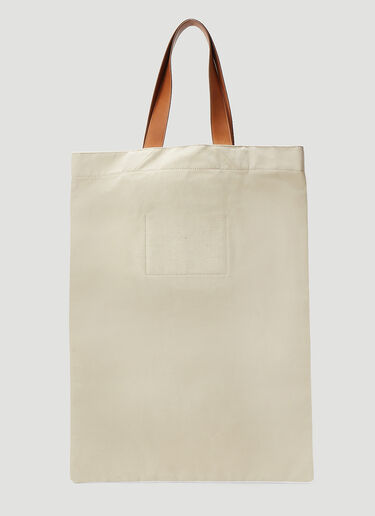 Flat Shopper Large Tote Bag Jil Sander Flat Shopper Large Tote Bag Brown jil0143048