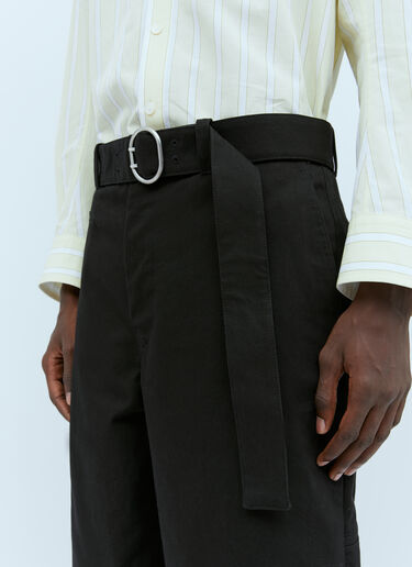Jil Sander 束带休闲裤 黑 jil0153009