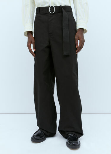 束带休闲裤 Jil Sander 束带休闲裤 黑 jil0153009
