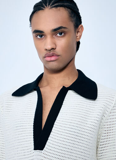 Open-Knit Polo Shirt Jil Sander Open-Knit Polo Shirt Black jil0159003