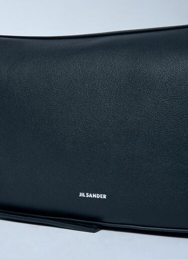 Jil Sander 大号打结斜挎包  黑色 jil0159011