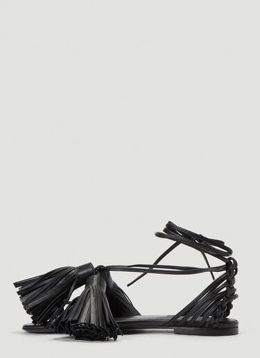 Tassel Sandals Jil Sander Tassel Sandals Black jil0239025