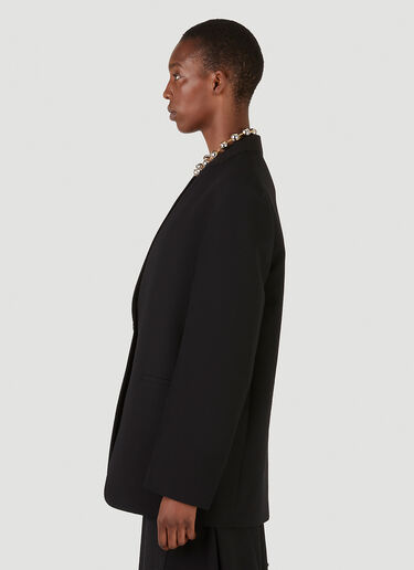 오버사이즈 V넥 블레이저 Jil Sander 오버사이즈 V넥 블레이저 블랙 jil0245002