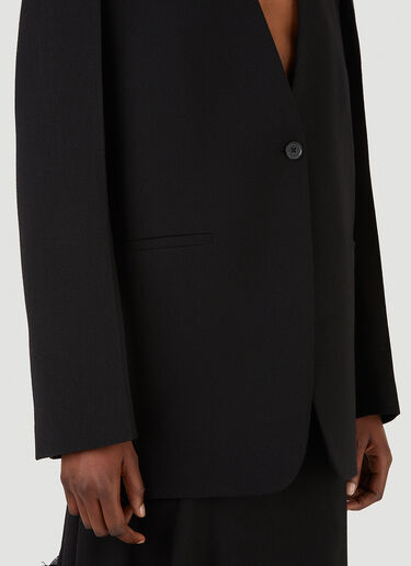 오버사이즈 V넥 블레이저 Jil Sander 오버사이즈 V넥 블레이저 블랙 jil0245002