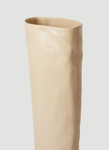 Jil Sander Nikky 叠跟靴 米色 jil0246017