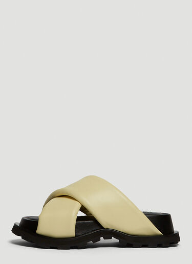 Jil Sander Platform Sandals Cream jil0247053