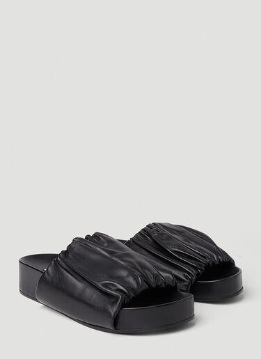 Ruched Sandals Jil Sander Ruched Sandals Black jil0251042