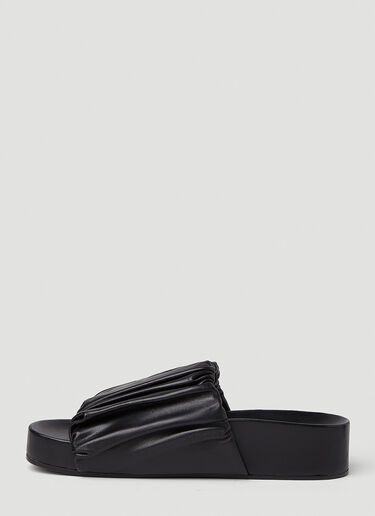 Jil Sander Ruched Sandals Black jil0251042