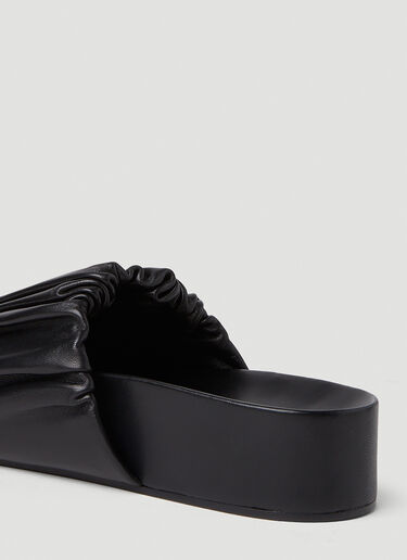 Jil Sander Ruched Sandals Black jil0251042