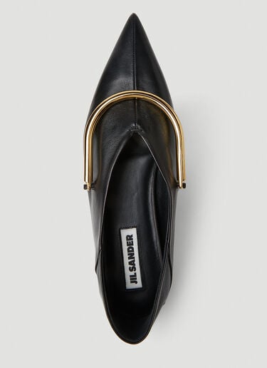 Pointed Ballerina Flats Jil Sander Pointed Ballerina Flats Black jil0251050