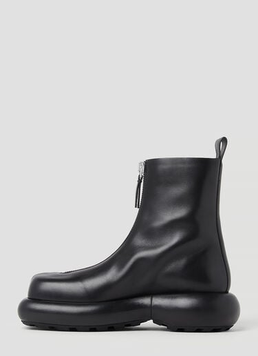 Zip Up Leather Ankle Boots Jil Sander Zip Up Leather Ankle Boots Black jil0253033
