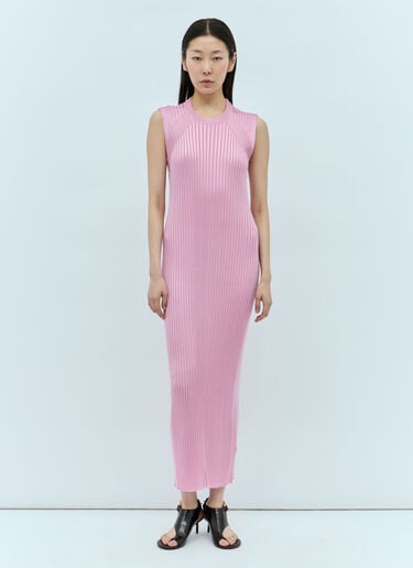 Ribbed Midi Dress Jil Sander Ribbed Midi Dress Pink jil0255012