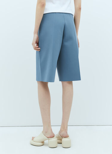 针织百慕大短裤 Jil Sander 针织百慕大短裤 蓝 jil0256006