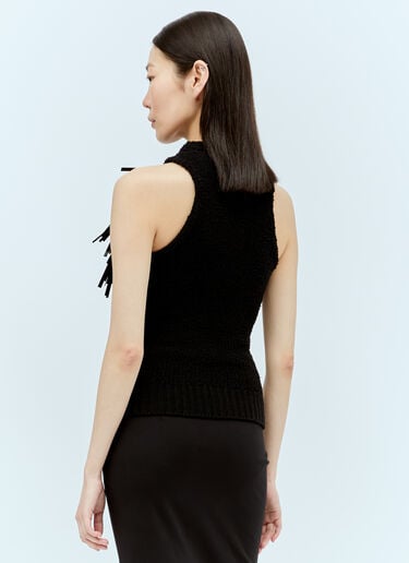 장식 니트 탱크탑 Jil Sander 장식 니트 탱크탑 블랙 jil0256008