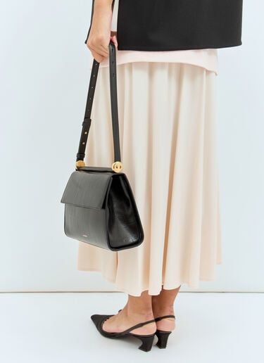 Jil Sander Ghost 方形斜挎包  黑色 jil0257015