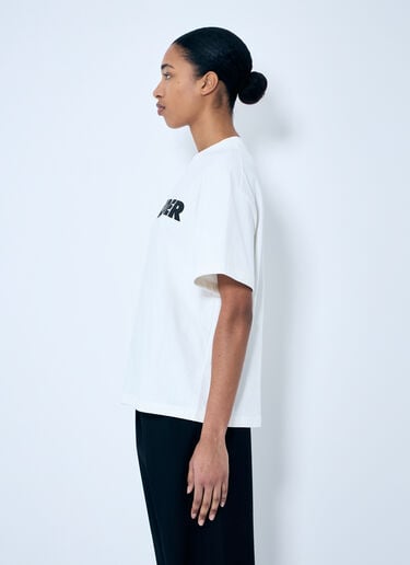 Jil Sander 로고 프린트 티셔츠  크림 jil0259012