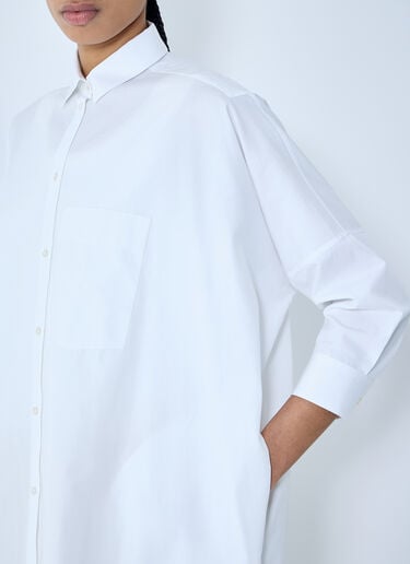Jil Sander 면 선데이 셔츠  화이트 jil0259013