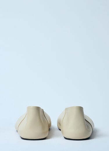 皮革芭蕾平底鞋 Jil Sander 皮革芭蕾平底鞋 米色 jil0259019