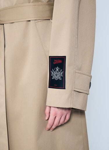 Jean Paul Gaultier Deconstructed Cotton-Twill Trench Coat Beige jpg0259010