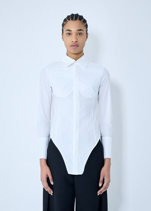 Jean Paul Gaultier Corset Shirt White jpg0260009