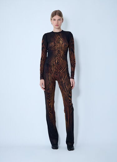 Jean Paul Gaultier Wood Mesh Top Black jpg0261001