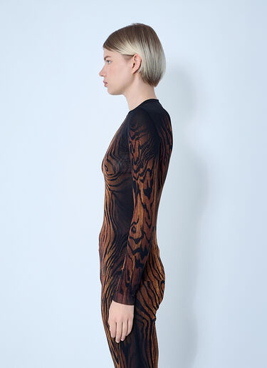 Wood Mesh Top Jean Paul Gaultier Wood Mesh Top Black jpg0261001